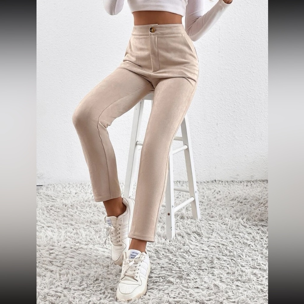 SHEIN EZwear High Waist Tapered Pants